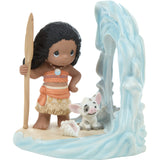 Precious Moments Disney Moana With Mirror Figurine