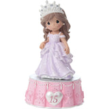 Precious Moments Girl 15th Birthday La Quinceanera Recordable Figurine 6"