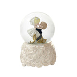I Do Today Tomorrow Always Bride & Groom  Musical Water Globe 5.5"