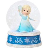 Precious Moments Disney Elsa Flat Disk Blue Ray Figurine