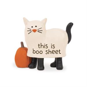 3.25" Boo Sheet Cat In Ghost Costume