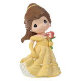 Precious Moments Disney Belle With Rose Figurine