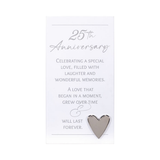 25th Anniversary A Love That Will Last Forever Sentiment Plaque with Easel Back 8.25"x4.25"
