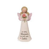 Warm Hugs So Very Blessed to Call You Sister Angel Figurine 5"
