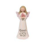 Warm Hugs Blessed to Have an Aunt Like You Angel Figurine 5"