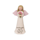 Warm Hugs Granddaughter You Fill My Heart with Joy Angel Figurine 5"