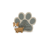 Furry Friends You Make Me So Dog Gone Happy Paw Print Plaque 3.5"