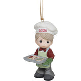 Precious Moments 2026 Boy Baking Sweet Memories with Cookies Annual Ornament