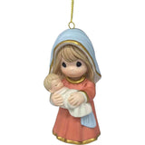 Precious Moments Mary and Baby Jesus Cradled in a Mother's Love Ornament