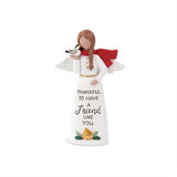 Thankful to Have a Friend Like You Angel with Bird Mini Figurine