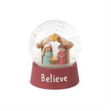 Believe Holy Family Nativity Water Globe