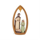Christmas Blessings Holy Family Nativity in Arch Creche with Star 8.25" Figurine