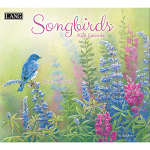 2026 Lang Wall Calendar Song Birds by Susan Bourdet