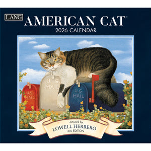 2026 Lang Wall Calendar American Cat by Lowell Herrero
