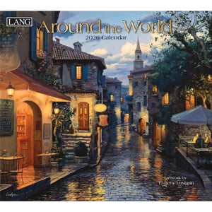 2026 Lang Wall Calendar Around the World by Evgeny Lushpin