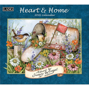 2026 Lang Wall Calendar Heart & Home by Susan Winget