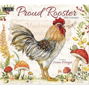 2026 Lang Wall Calendar Proud Rooster by Susan Winget