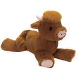 26" Lay Down Highland Cow Stuffed Animal Plush