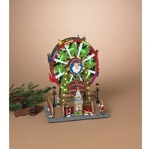 13.4" Jack Frost Animated Musical Rotating Ferris Wheel