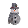 7.87" LED Glass Frosty Snowman