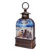 10.75"W Cat Holiday Dome Glitter Lantern w/Sublimation