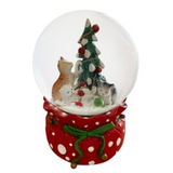 100MM Musical Holiday Cats Water Globe