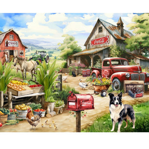 Springbok Coca Cola Countryside Market 1000-Piece Puzzle