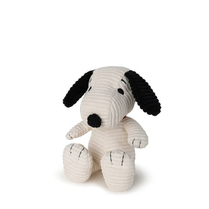 Corduroy Classic Sitting Snoopy Stuffed Plush in Cream 7.5"