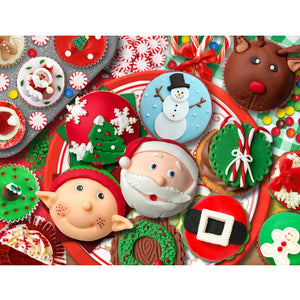 Springbok Christmas Cupcakes 500-Piece Christmas Puzzle