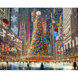 Springbok Christmas in the City 1000-Piece Christmas Puzzle