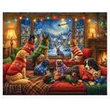 Springbok Dogs Watching for Santa 1000-Piece Jigsaw Puzzle