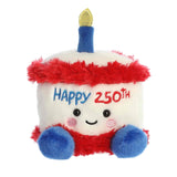 Palm Pals - 5" Happy 250th America Birthday Cake Plush Stuffed Animal
