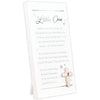 Little One A Blessing Beyond Measure Forever Grateful Wood Sentiment Plaque with Easel Back and Metal Cross Attachment