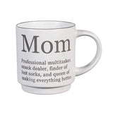 Mom's Jobs & Humorous Titles 14 Oz. Ceramic Coffee Cup