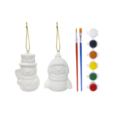 3" Paint Your Own Ceramic Snowman Ornament
