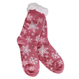 Snowflake Galore Thermal Slipper Socks