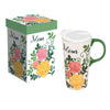 Mom and Florals 17 Oz. Travel Cup with Lid and Box
