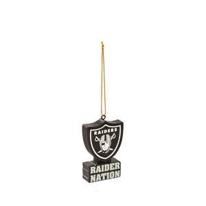 NFL Raiders Mascot Ornament