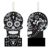 Raiders Black Sugar Skull Ornament