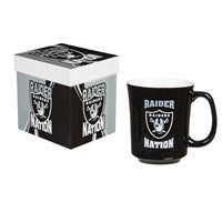 NFL Raiders 14 Oz. Ceramic Mug with Matching Gift Box