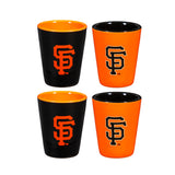 MLB San Francisco Giants Set of 4 Ceramic Shot Glass Set 2 Oz.