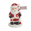 Ceramic sitter with LED light-up detail. Batteries included.