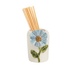 Blue Flower Toothpick Caddy Set