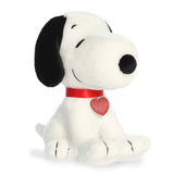 Sitting Snoopy with Glitter Heart Dog Tag 9" Plush Stuffed Animal