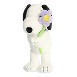 11" Peanuts Snoopy with Purple Flower Plush Stuffed Animal