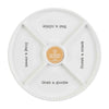 Snack Divided Four Sectioned Tray 12.25"