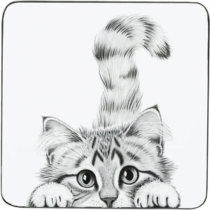 Animal Antics Cat 4.25" Coaster