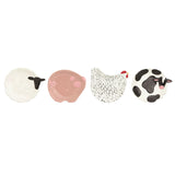 Farm Animal Tidbit Plates