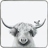 Animal Antics Highland Cow and Mouse 4.25" Coaster