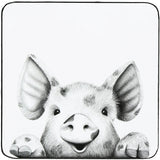 Animal Antics Pig 4.25" Coaster